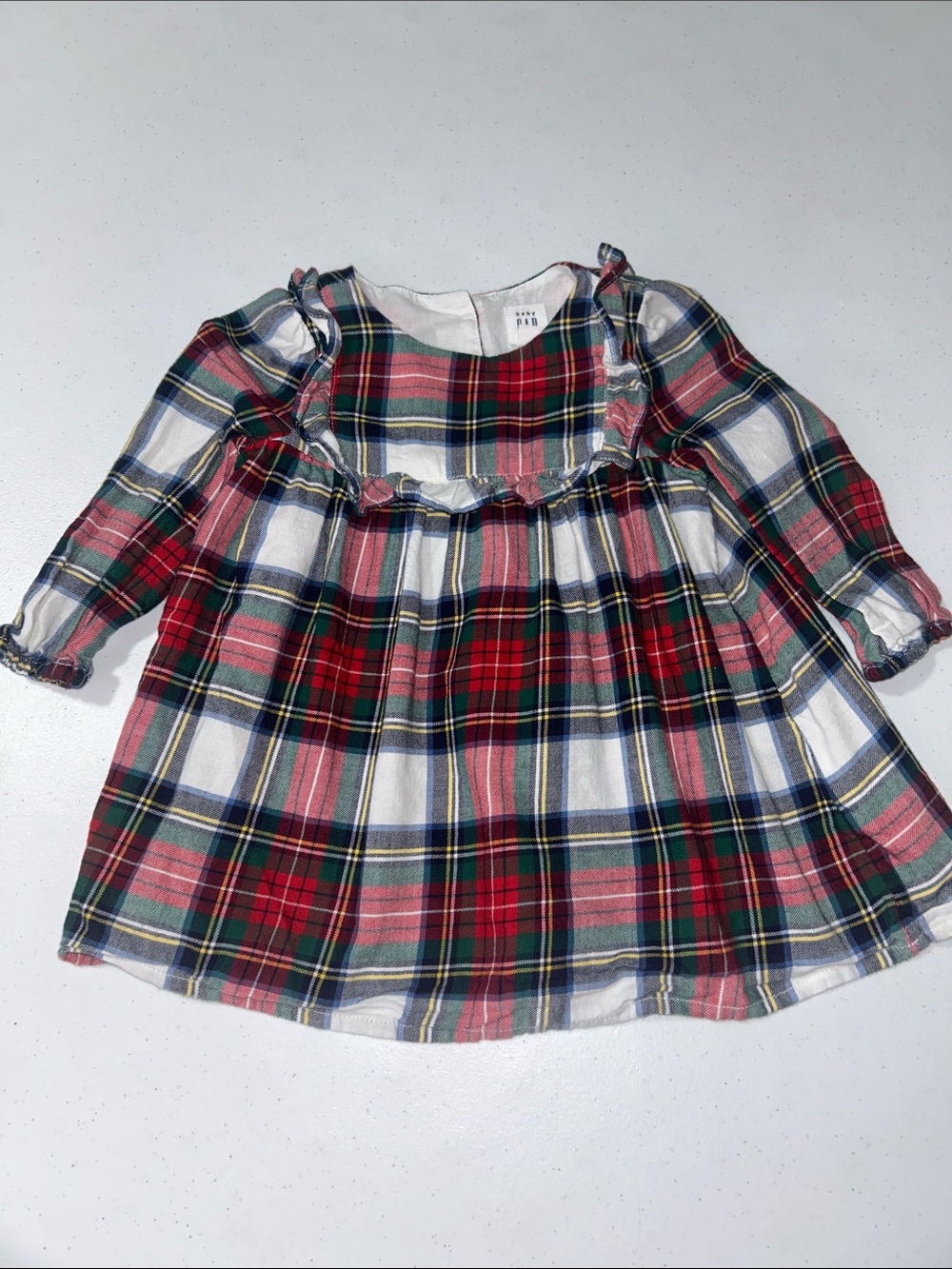 Baby Gap Girl’s Holiday Plaid Christmas Dress Size 6-12 Months